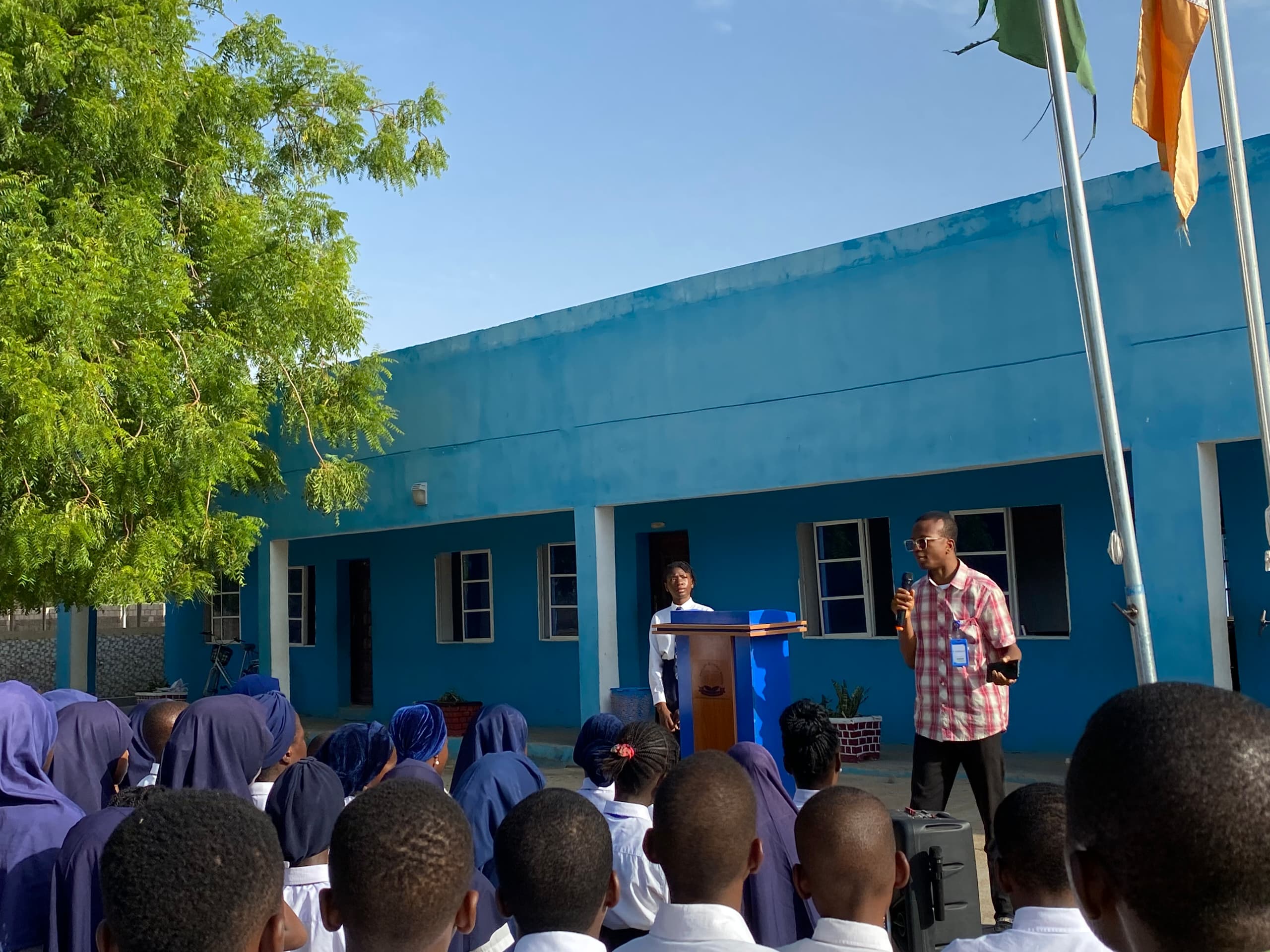 Assembly at Shallara Secondary School
